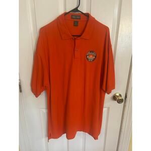 Tiger Hill Clemson University Football Centennial Orange Polo‎ Shirt Size XXL